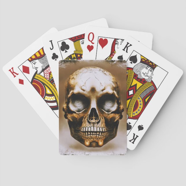 Baraja De Cartas Cubierta de cráneo (Reverso)