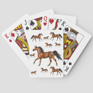 Baraja De Cartas Cubierta de la tarjeta de juegue de caballos