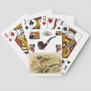 Baraja De Cartas Cubierta de la tarjeta de reproducción de cigarros