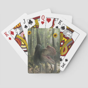 Baraja De Cartas Cubierta de la tarjeta de reproducción de dinosaur