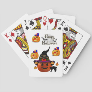Baraja De Cartas Cubierta de la tarjeta de reproducción de Hallowee