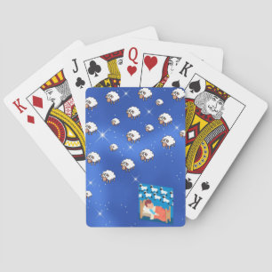 Baraja De Cartas Cubierta de la tarjeta de reproducción de ovejas