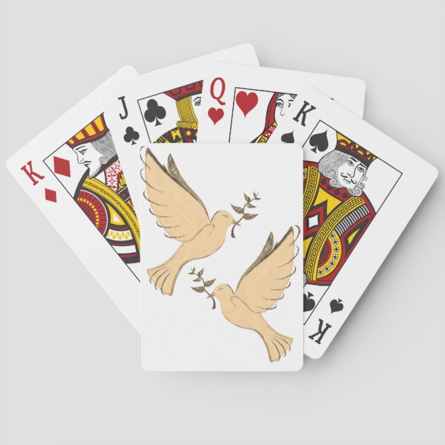 Baraja De Cartas Cubierta de la tarjeta de reproducción Dove (Reverso)