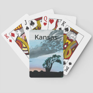 Baraja De Cartas Cubierta de la tarjeta Sunset