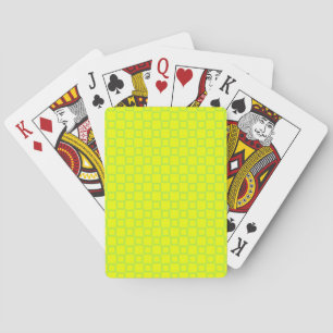 Baraja De Cartas Cubierta de las tarjetas de reproducción amarillo 