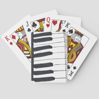 Baraja De Cartas Cubierta de las teclas de piano de las tarjetas