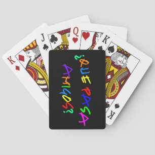 Baraja De Cartas Cubierta de los amigos de Que Pasa
