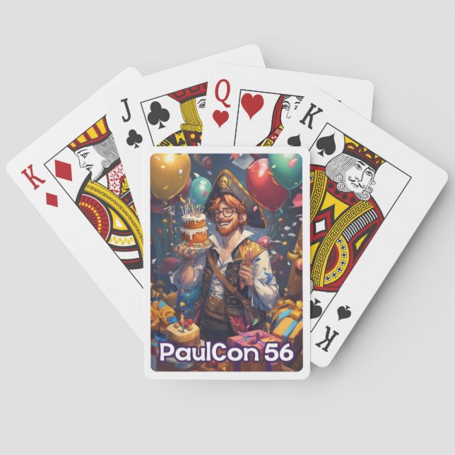 Baraja De Cartas Cubierta de póquer PaulCon 56 (Reverso)