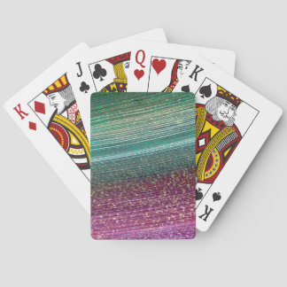 Baraja De Cartas Cubierta de póquer rosa con textura arcoiris con t