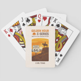Baraja De Cartas Cubierta del Atardecer del Vaquero del Centenario 
