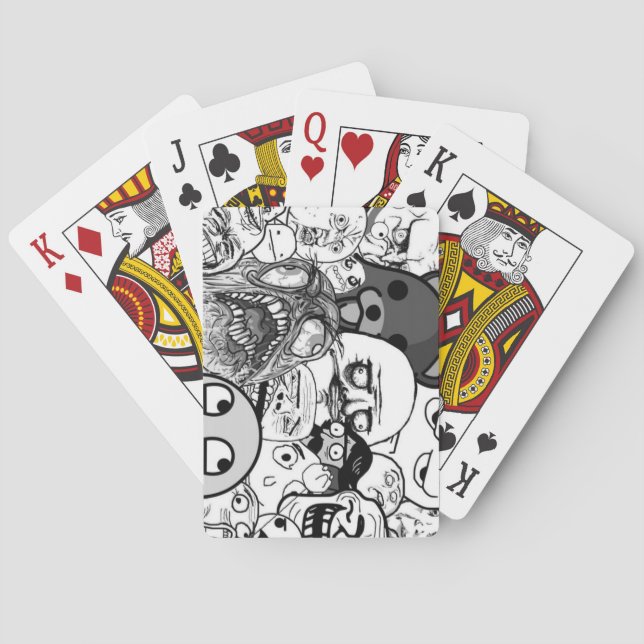 Baraja De Cartas Cubierta meme de la tarjeta (Reverso)