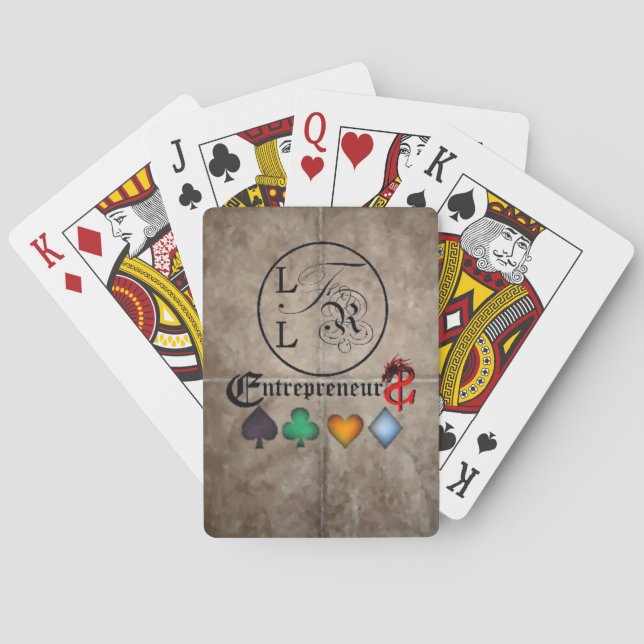 Baraja De Cartas Cubierta "mítica" rica viva libre viva del póker (Reverso)