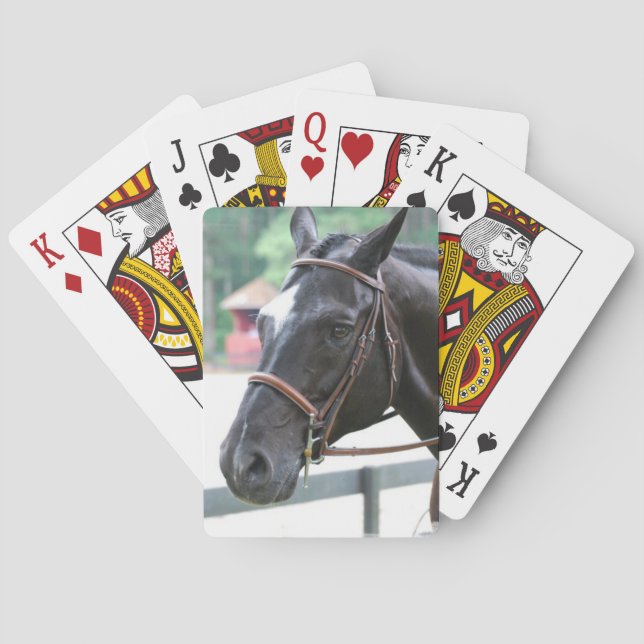 Baraja De Cartas Cubierta negra de las tarjetas  (Reverso)