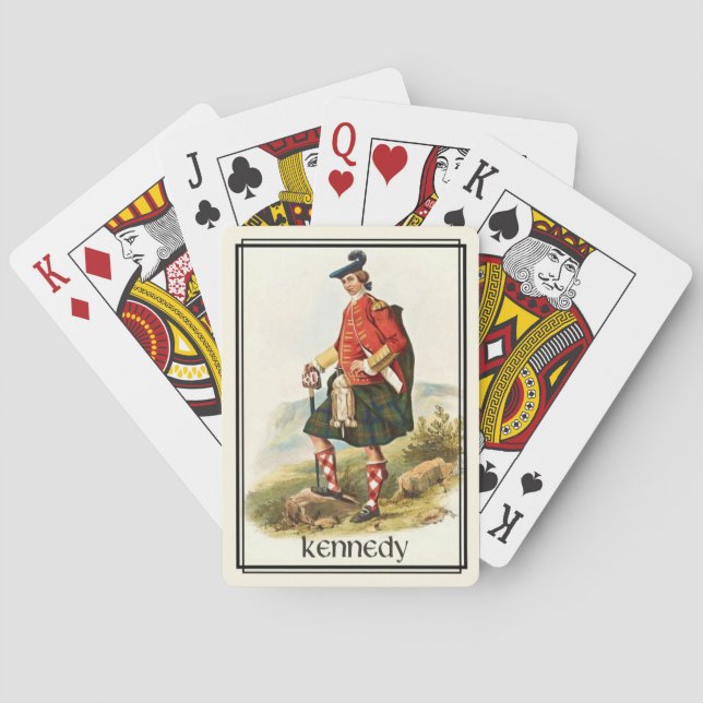 Baraja De Cartas Cubierta para bicicletas Clan Kennedy Classic Scot (Reverso)