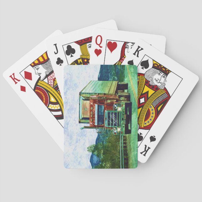 Baraja De Cartas Cubierta para tarjetas de camionero-conductor (Reverso)