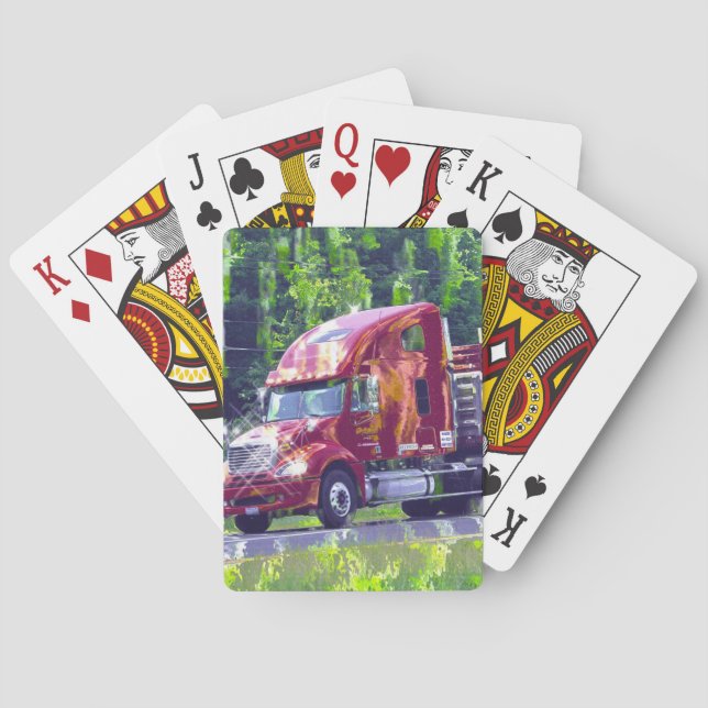 Baraja De Cartas Cubierta para tarjetas de camionero-conductor (Reverso)