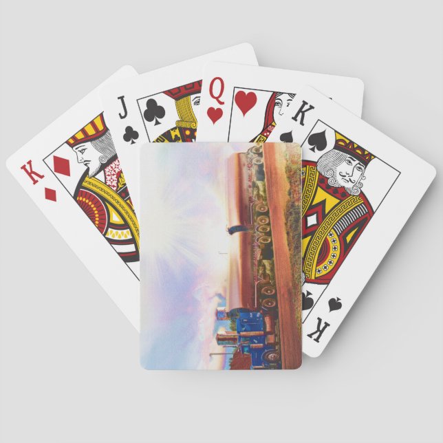 Baraja De Cartas Cubierta para tarjetas de camionero-conductor (Reverso)