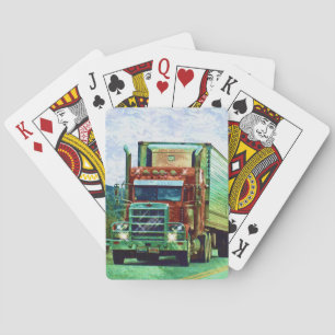 Baraja De Cartas Cubierta para tarjetas de camionero-conductor
