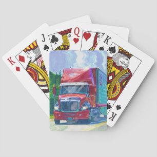 Baraja De Cartas Cubierta para tarjetas de camionero-conductor