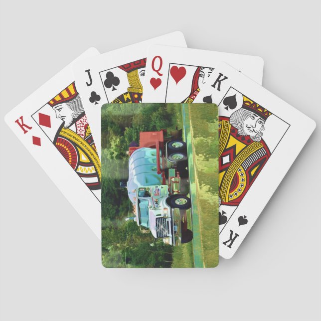 Baraja De Cartas Cubierta para tarjetas de camionero-conductor (Reverso)