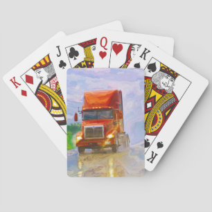 Baraja De Cartas Cubierta para tarjetas de camionero-conductor