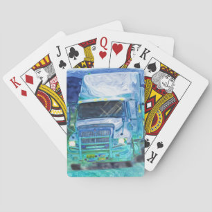 Baraja De Cartas Cubierta para tarjetas de camionero-conductor