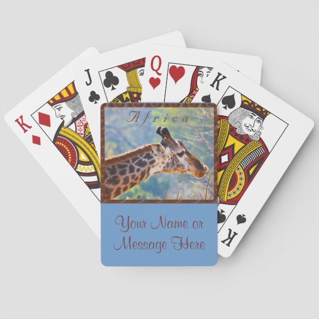 Baraja De Cartas Cubierta personalizada de la foto de tarjetas su (Reverso)