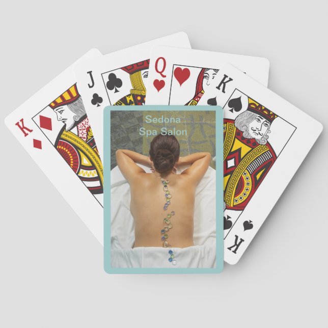 Baraja De Cartas Cubierta personalizado de tarjetas (Reverso)