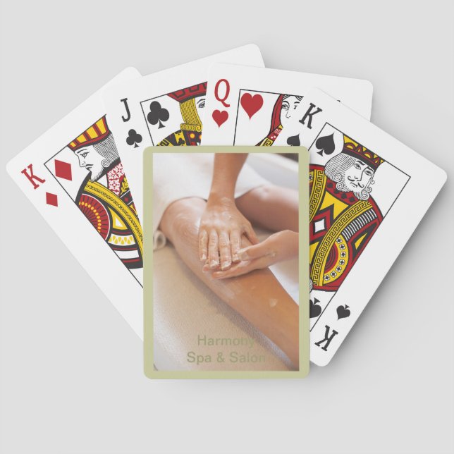 Baraja De Cartas Cubierta personalizado de tarjetas (Reverso)