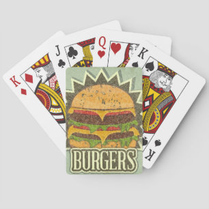 Baraja De Cartas Cubierta retra para el menú de los alimentos de