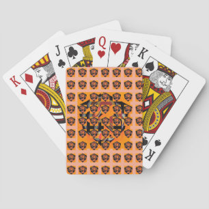 Baraja De Cartas Cubo de melocotón cortado