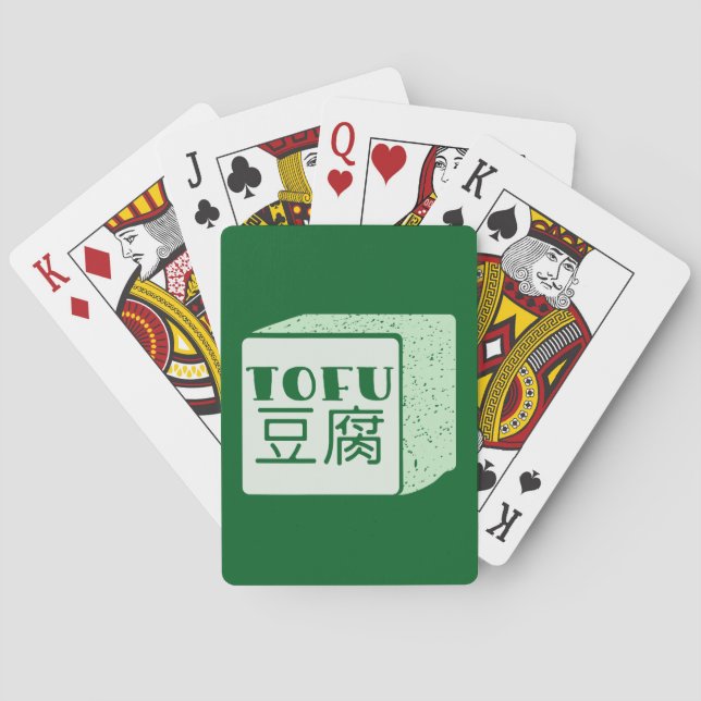 Baraja De Cartas Cubo de tofu escritura japonesa (Reverso)