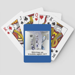 Baraja De Cartas Cuchillería divertida de Rick London Policía