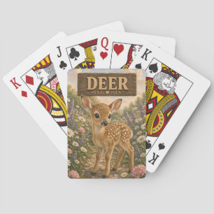 Baraja De Cartas Cuento de bebé adorable ciervo guardería animal