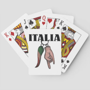 BARAJA DE CARTAS CUERNO ITALIANO CON EL MAL DE OJO, CORNO