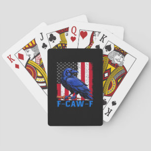 Baraja De Cartas Cuervo Cuervo Divertido F-Caw-F Minimal Limpio