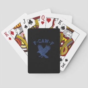 Baraja De Cartas Cuervo divertido F-Caw-F