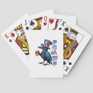 Baraja De Cartas Cuervo, F-Caw-F Pájaro Divertido Creativo Casual