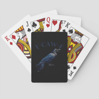 Baraja De Cartas Cuervo, F-Caw-F Pájaro Divertido Creativo Casual