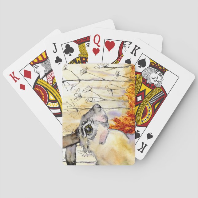 Baraja De Cartas Cuestas de juego (a389) (Reverso)