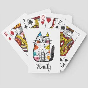 Baraja De Cartas Cuidada decoración de personalizados coloridos