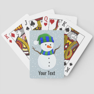 Baraja De Cartas Cuidado Snowman Design Tarjetas de Jugar Clásicas