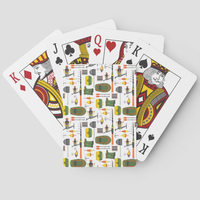 Baraja De Cartas Cuidar todos los elementos de pesca necesarios (Reverso)