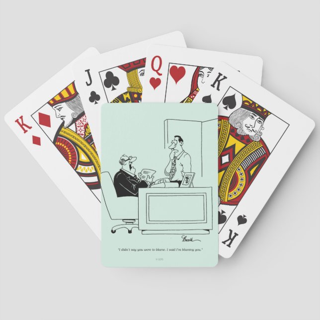 Baraja De Cartas Culpa de la oficina (Reverso)