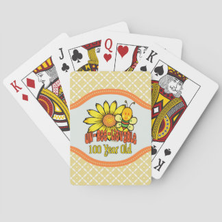 Baraja De Cartas Cumpleaños 100 - Increíble con 100 años