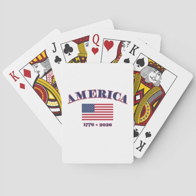 Baraja De Cartas Cumpleaños 250 de América (Reverso)