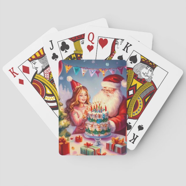 Baraja De Cartas Cumpleaños de los navidades (8) (Reverso)