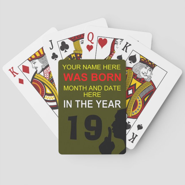 Baraja De Cartas cumpleaños feliz (Reverso)