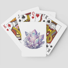 Baraja De Cartas Cúmulo de Cuarzo Pastel