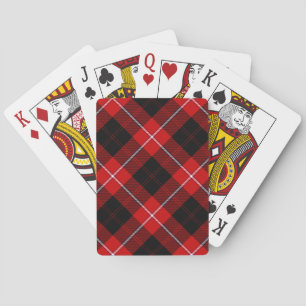 Baraja De Cartas Cunningham Tartan Red Black Plaid
